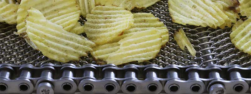 Metal belts for food industry